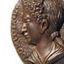 Placchetta raffigurante l'imperatrice Domizia